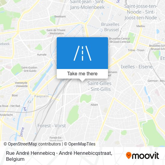 Rue André Hennebicq - André Hennebicqstraat map