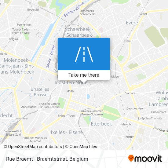 Rue Braemt - Braemtstraat plan