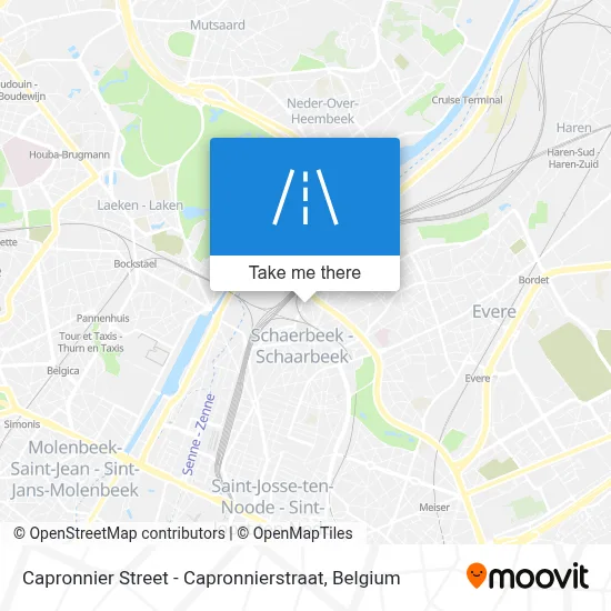 Capronnier Street - Capronnierstraat map