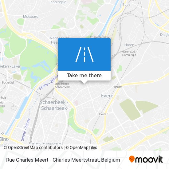 Rue Charles Meert - Charles Meertstraat map