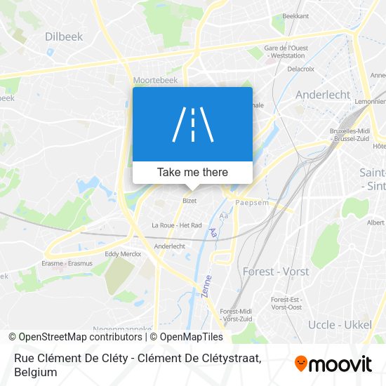 Rue Clément De Cléty - Clément De Clétystraat plan