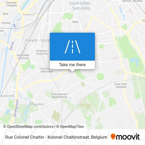 Colonel Chaltin Street map