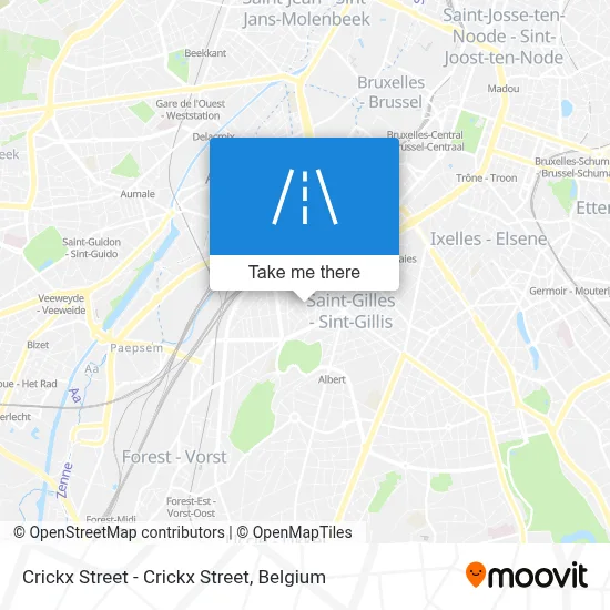 Crickx Street - Crickx Street map