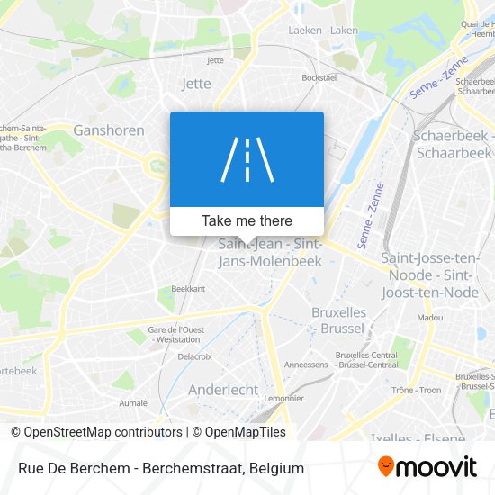 Rue De Berchem - Berchemstraat plan
