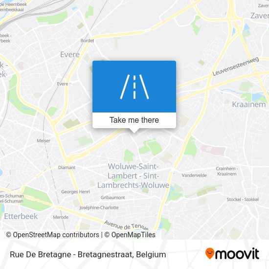 Rue De Bretagne - Bretagnestraat map
