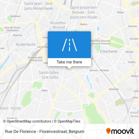 Rue De Florence - Florencestraat map