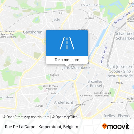 Rue De La Carpe - Karperstraat map