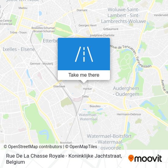 Rue De La Chasse Royale - Koninklijke Jachtstraat plan