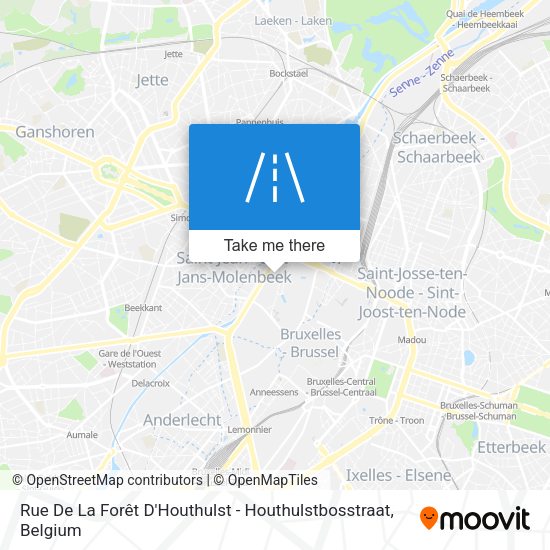 Rue De La Forêt D'Houthulst - Houthulstbosstraat map