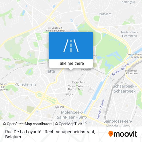 Rue De La Loyauté - Rechtschapenheidsstraat map