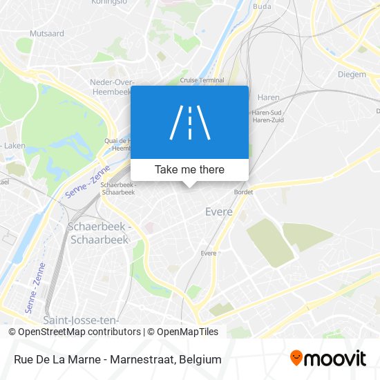 Rue De La Marne - Marnestraat map