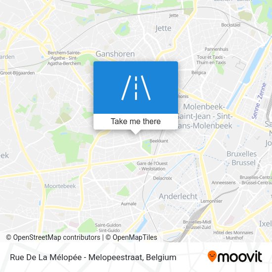 Rue De La Mélopée - Melopeestraat plan