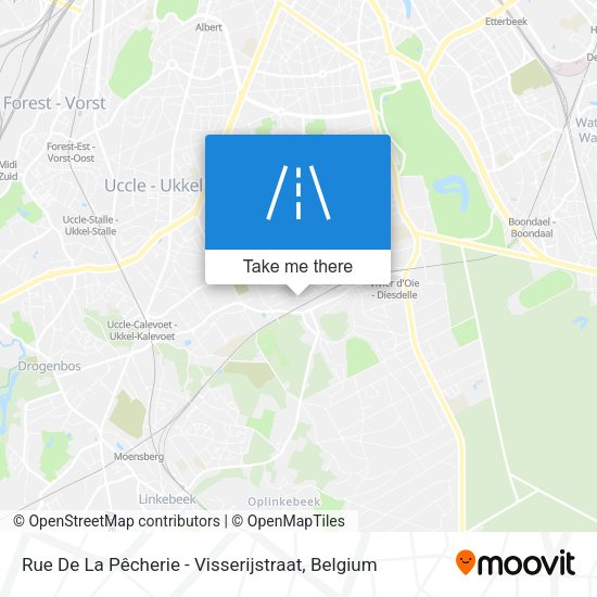 Rue De La Pêcherie - Visserijstraat plan