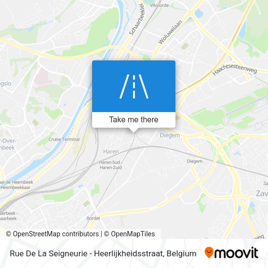 Rue De La Seigneurie - Heerlijkheidsstraat map