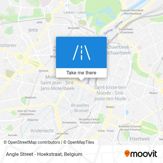 Angle Street - Hoekstraat map