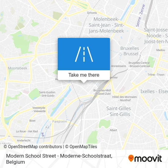 Modern School Street - Moderne-Schoolstraat map