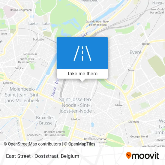 East Street - Ooststraat map