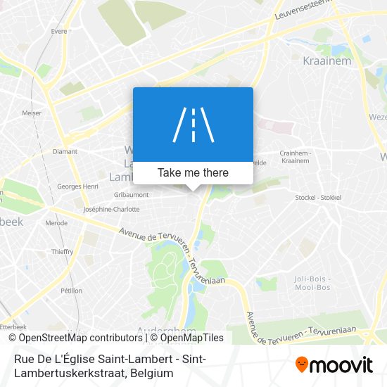 Rue De L'Église Saint-Lambert - Sint-Lambertuskerkstraat map
