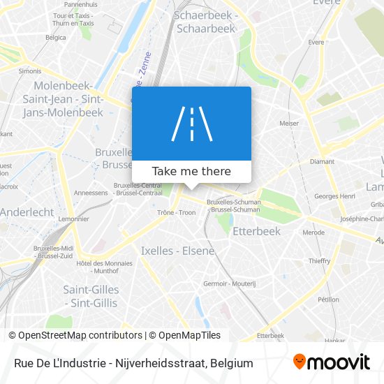 Rue De L'Industrie - Nijverheidsstraat map