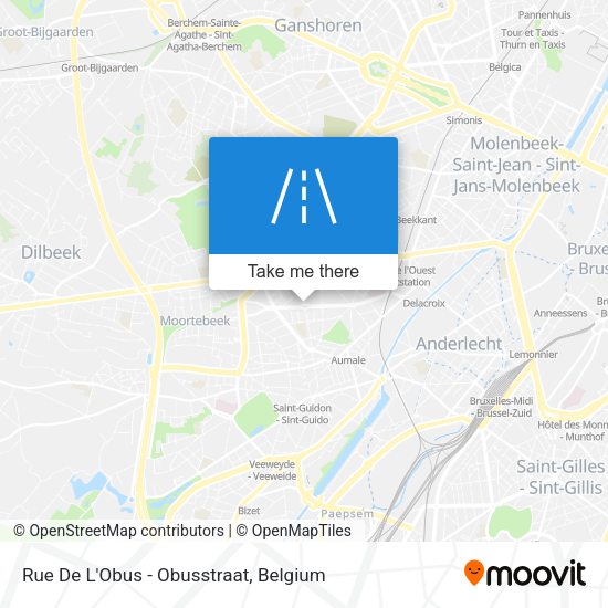 Rue De L'Obus - Obusstraat plan