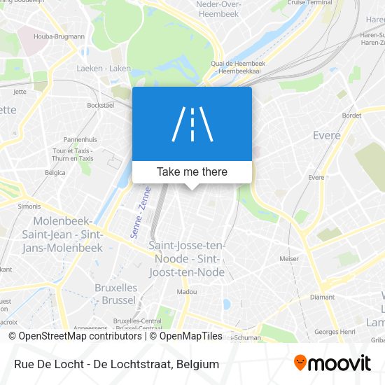 Rue De Locht - De Lochtstraat map