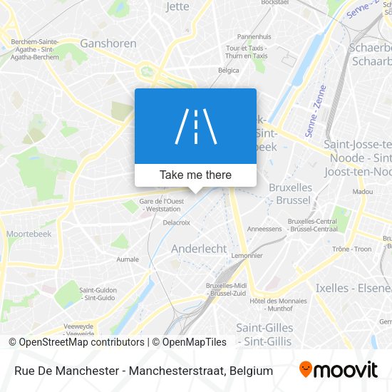 Rue De Manchester - Manchesterstraat map
