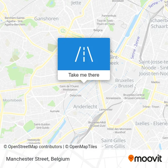 Rue De Manchester - Manchester Street map