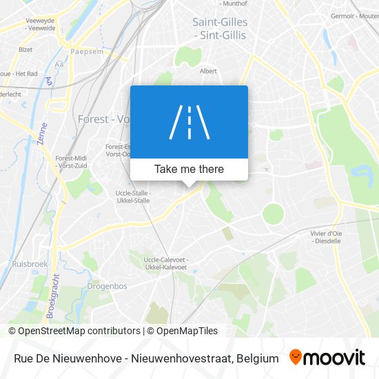 Rue De Nieuwenhove - Nieuwenhovestraat map