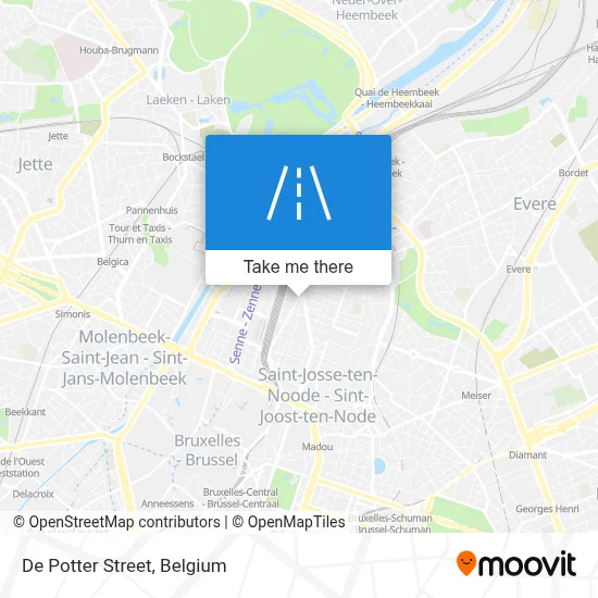 De Potter Street map