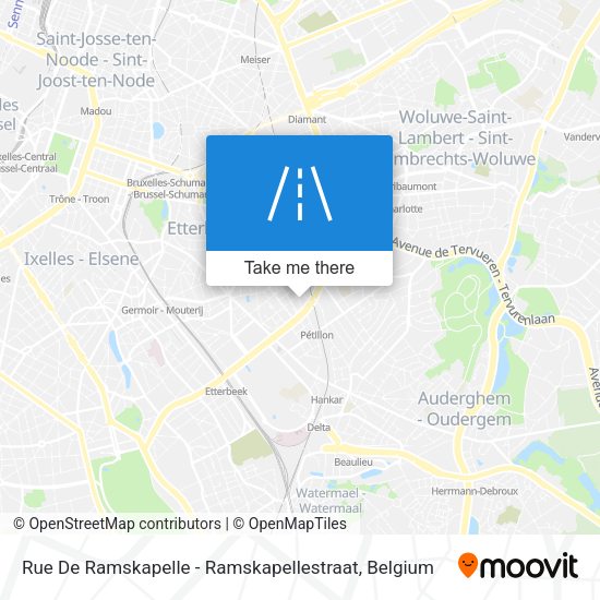 Rue De Ramskapelle - Ramskapellestraat plan