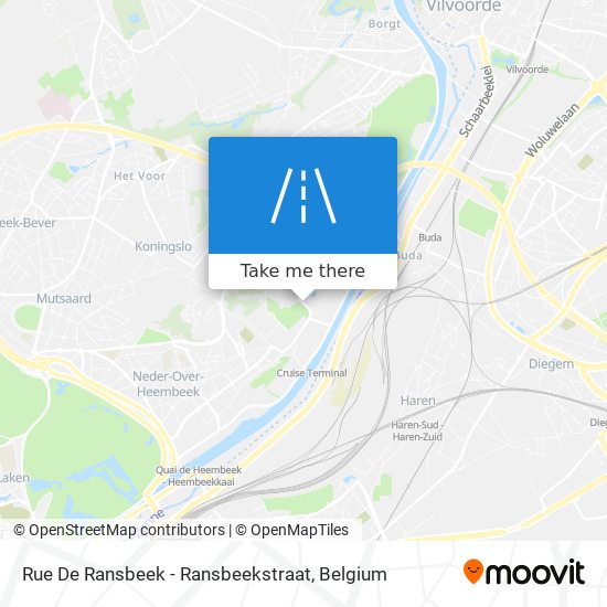 Rue De Ransbeek - Ransbeekstraat map