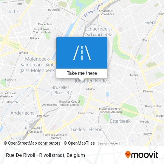 Rue De Rivoli - Rivolistraat map