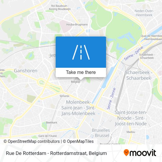Rue De Rotterdam - Rotterdamstraat map