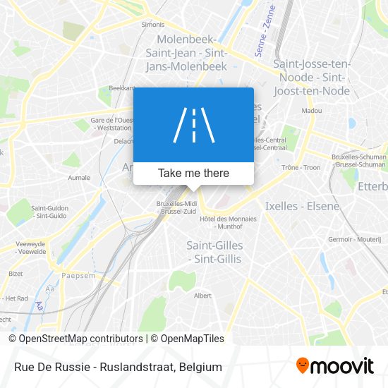 Rue De Russie - Ruslandstraat map