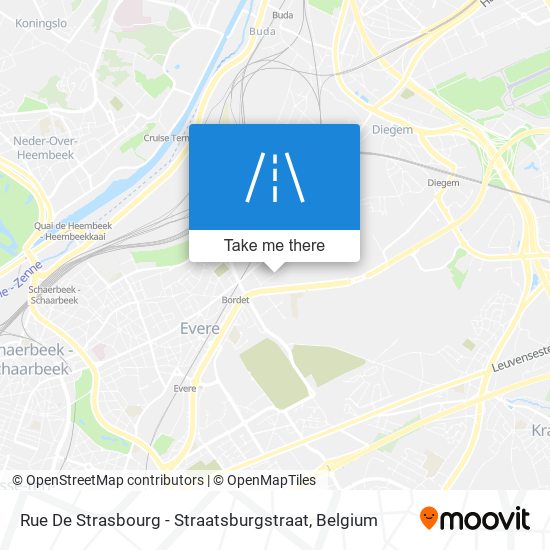 Rue De Strasbourg - Straatsburgstraat plan