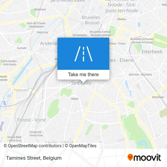 Tamines Street map