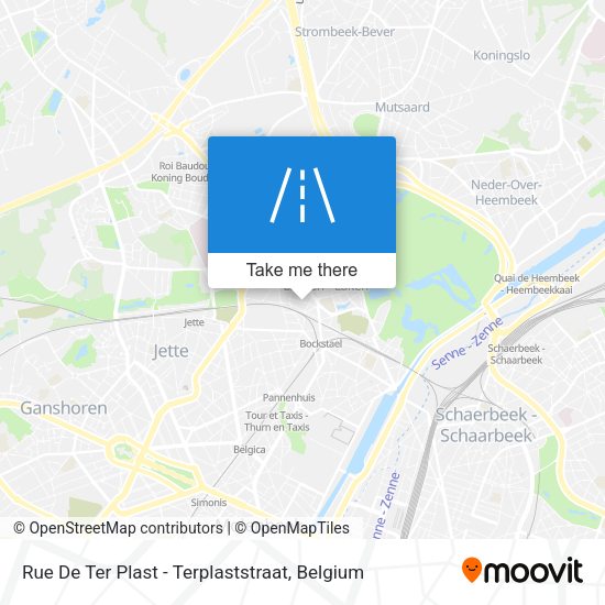 Rue De Ter Plast - Terplaststraat plan