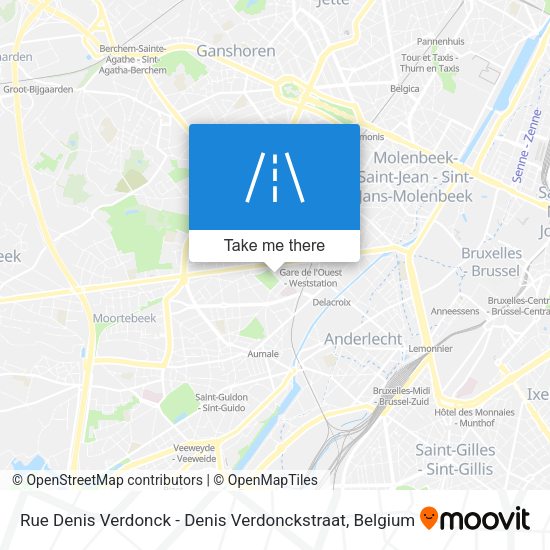 Rue Denis Verdonck - Denis Verdonckstraat map