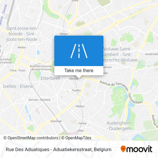 Rue Des Aduatiques - Aduatiekersstraat plan