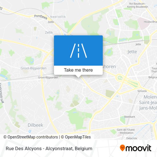 Rue Des Alcyons - Alcyonstraat map