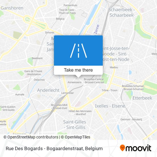 Rue Des Bogards - Bogaardenstraat map