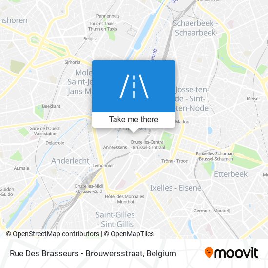 Rue Des Brasseurs - Brouwersstraat map