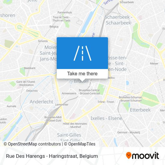 Rue Des Harengs - Haringstraat plan