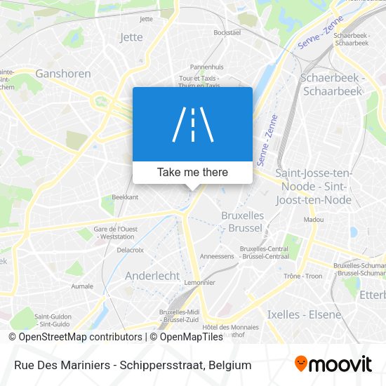 Rue Des Mariniers - Schippersstraat plan