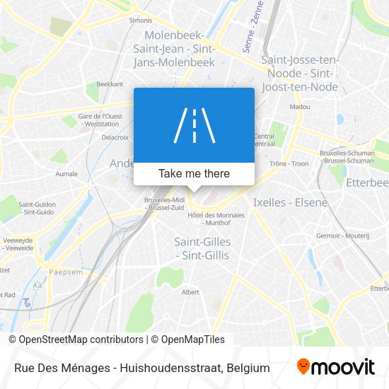 Rue Des Ménages - Huishoudensstraat plan