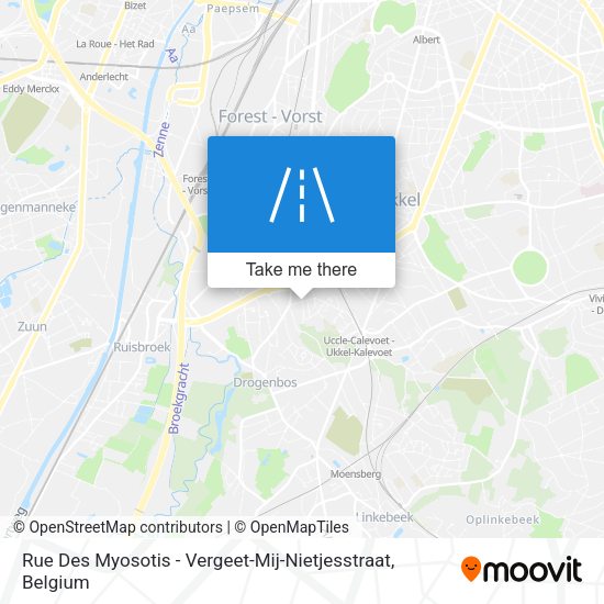 Rue Des Myosotis - Vergeet-Mij-Nietjesstraat map
