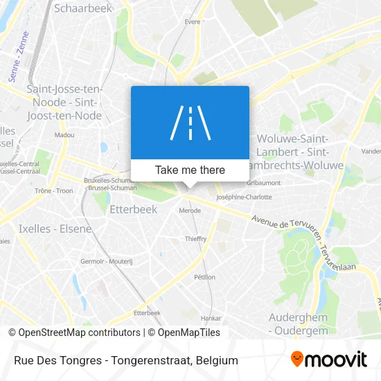 Rue Des Tongres - Tongerenstraat map