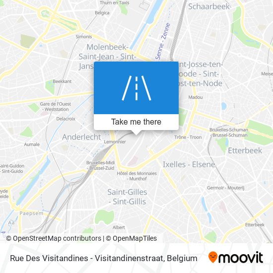 Rue Des Visitandines - Visitandinenstraat map