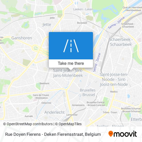 Rue Doyen Fierens - Deken Fierensstraat map