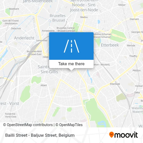 Bailli Street - Baljuw Street map